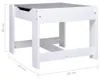 vidaXL Kindertisch mit 2 Stühlen Weiß MDF Produktbild-Vorschau 8
