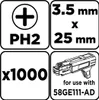 A graphic displaying product specifications and compatibility information for screws. Podgląd zdjęcia produktu