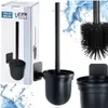 Silikon-Toilettenbürste mit Halter, Wandmontage, Schwarz, Produktbild-Vorschau 8