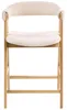 BELIANI Barstuhl 2er Set Beige Bouclé Gepolstert mit Produktbild-Vorschau 6