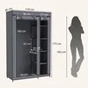 HOMCOM Stoffkleiderschrank mit Kleiderstange, 5 Produktbild-Vorschau 3