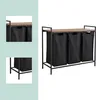 Relaxdays 10052113_8208, 40 l, Prostokątny, Żelazo, MDF, Podgląd zdjęcia produktu 6
