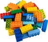 A pile of colorful building blocks. Podgląd zdjęcia produktu
