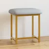 Mondeer Schminktisch-Hocker mit Metallrahmen & Technikstoff Produktbild-Vorschau 3