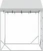vidaXL Cuccia per cani da esterno con tetto Silver 2x2x2,5 Anteprima dell’immagine prodotto 5