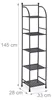 Relaxdays Standregal, Stahl, HxBxT: 145 x 33 x 28 cm, Regal Produktbild-Vorschau 13