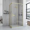 Sprchovací kút REA CITY BRUSH GOLD 80X100 Náhľad obrázku produktu 2