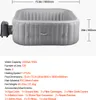 VEVOR aufblasbare Badewanne für 4 bis 6 Personen (185 x 66 Produktbild-Vorschau 7