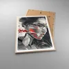 Gerahmtes Poster - Rahmen in heller Eiche - Frau Gesicht Produktbild-Vorschau 3