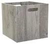 Aufbewahrungsbox Holz grau 31x31 cm, Organizer, Lagerbox, Produktbild-Vorschau 1