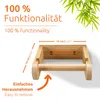 ECENCE Toilettenpapierhalter Holz Bambus Wandmontage ohne Produktbild-Vorschau 6