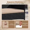 COSTWAY Polyrattan Gartenmöbel Set, Outdoor Gartengarnitur, Produktbild-Vorschau 6