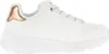 A white sneaker with gold accents on a white background. Voir les images du produit
