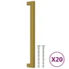 vidaXL Möbelgriffe 20 Stk. Golden 224 mm Edelstahl Produktbild-Vorschau 1