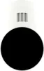 A white cylindrical device with a black circular lens and a grille on top, isolated on a white background. Produktbild-Vorschau