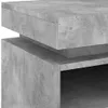 vidaXL Nachttische mit LED-Leuchten 2 Stk. Betongrau Produktbild-Vorschau 12
