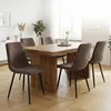 Relaxdays Esszimmerstuhl, 4er Set, Samt, Metallbeine, 120 Produktbild-Vorschau 2