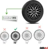 Coprimozzo Sparco 15 pollici Roma argento nero 4 pz Anteprima dell’immagine prodotto 3