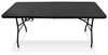 IvoQ Klapptisch – 180 cm – Rattan-Optik – Schwarz – Produktbild-Vorschau 1
