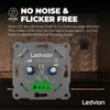 Ledvion LED Doppeldimmer Schalter 100W 240V schwarz Produktbild-Vorschau 4