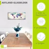 ARTland Glasbild bunte Weltkarte Größe: 125x50 cm Produktbild-Vorschau 3