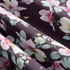 Biber Bettwäsche Set 135x200 80x80 Lila Violett Geblümt mit Produktbild-Vorschau 3