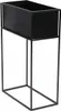 Howhomely Pot de fleurs avec support noir 70 cm Voir les images du produit 1