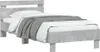 A single bed frame with bedding, shown from a side angle against a white background. Anteprima dell’immagine prodotto