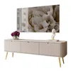TV-Schrank ZAIRA RTV168 Kaschmir schräge gold Chrom Beine Produktbild-Vorschau 6