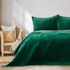Narzuta na łóżko LAILA Velvetowa 260x280 butelkowa zieleń Podgląd zdjęcia produktu 5