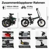 HITWAY faltbares Elektrofahrrad, 20-Zoll-Elektro-Fatbike, Produktbild-Vorschau 6