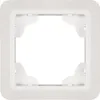 A white square frame for an electrical outlet. Podgląd zdjęcia produktu