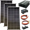 Solar Set 12V 3x130 Watt Poly Solarpanel Kabel Produktbild-Vorschau 1