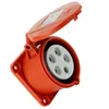 Presa CEE da incasso diritta 400V 16A 5P 75x75 mm Anteprima dell’immagine prodotto 1