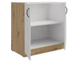 Unterschrank 80 cm Stilo Weiss + Eiche Artisan Küchenzeile Produktbild-Vorschau 2