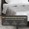 vidaXL Letná prikrývka strieborná 155 x 220 cm zo saténu a Náhľad obrázku produktu 5