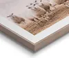Wandbild - Braun - Weiß - 30 x 40 cm - Schafe im Nebel Produktbild-Vorschau 3