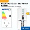 Exquisit EMD470-170-200E, Wbudowany, Drzwi francuskie, Podgląd zdjęcia produktu 2