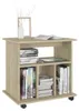 vidaXL Rolkast Sonoma-eikenhout, 60x45x60 cm, houtvezel Productafbeelding-voorbeeld 6