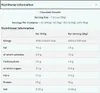 Nutritional information table for a chocolate flavored protein powder. Produktbild-Vorschau