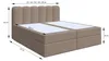 Boxspringbett NANDO Topper VISCO Bett  mit Bettkästen Produktbild-Vorschau 3