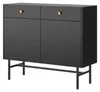 Selsey Divenos - Sideboard 2-türig, Schwarz, 104 cm Produktbild-Vorschau 1