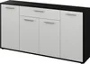 Kondela Viertürige Kommode mit Schublade Lunia – Schwarz / Produktbild-Vorschau 1