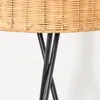 Dello Stehlampe aus Metall/Rattan in Schwarz/Natur Produktbild-Vorschau 6