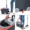 KADAX Spin Mop avec seau sur roulettes 128 cm Gris Voir les images du produit 4
