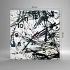 Wanduhr - Quadrat - Glasuhr - Abstraktion modern - 40x40cm Produktbild-Vorschau 3