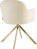 Chaise pivotante en velours Lona avec rembourrage épais - Voir les images du produit 8