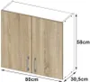 AKORD Furniture Factory KS0PLIMBIA002, 2 drzw., 2 pół., Podgląd zdjęcia produktu 4