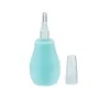 A turquoise baby nasal aspirator with a clear tip and a clear cap, isolated on a white background. Produktbild-Vorschau