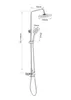 STANEW Duscharmatur Badezimmerdusche mechanisches Duschset, Produktbild-Vorschau 2